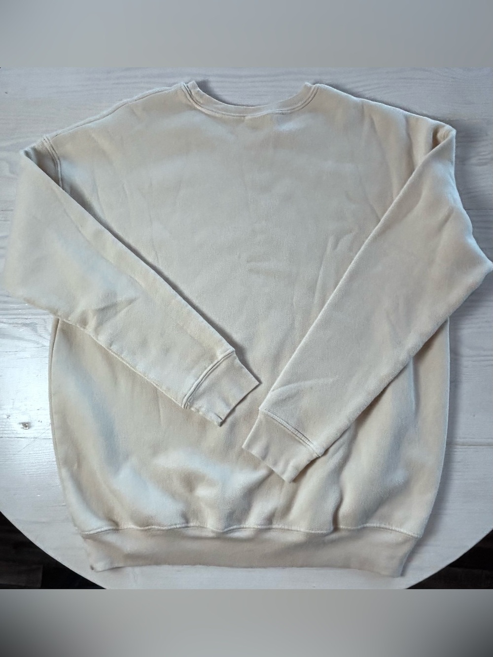 Oat Collective Weekend Vibes Cream Graphic Crewneck Sweatshirt - Picture 2 of 4